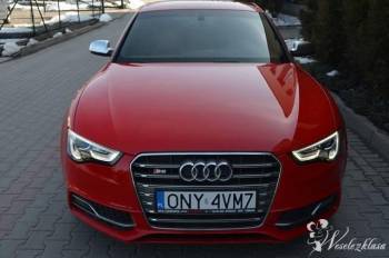 Najnowsze Audi S5 najwyższa klasa, czerwona perła! | Auto do ślubu Kraków, małopolskie