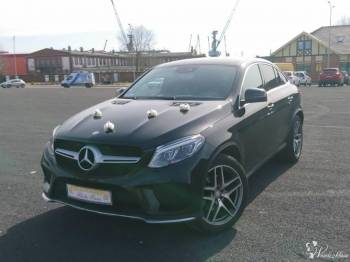 Mercedes GLE czarny, luksusowe auto na wyjątkowe okazje | Auto do ślubu Szczecin, zachodniopomorskie