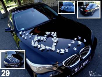 Auto & Motor do ślubu  BMW 5 + 29 dekoracji GRATIS !!! ---autaslubu---, Samochód, auto do ślubu, limuzyna Warta