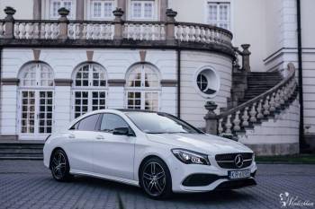 Biały Mercedes-Benz CLA pakiet AMG, Samochód, auto do ślubu, limuzyna Kraków