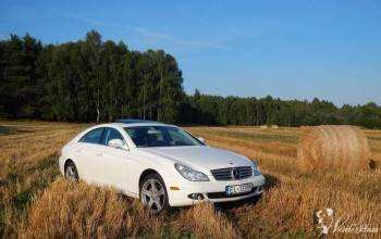Śliczny Biały Mercedes CLS 500 Twoje auto do ślubu, Samochód, auto do ślubu, limuzyna Łódź