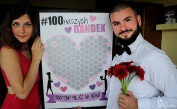 Miłosny plakat ze zdrapką dla pary #100naszychRANDEK | Prezenty ślubne Toruń, kujawsko-pomorskie