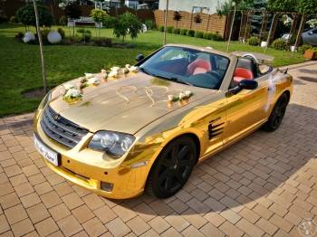 Złoty roadster-Bentley style,jedyny w PL-sam prowadzisz,cały kraj, Samochód, auto do ślubu, limuzyna Krapkowice