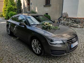 Eleganckie Audi A7 do ślubu lub sesję zdjęciową - wolne terminy, Samochód, auto do ślubu, limuzyna Pleszew