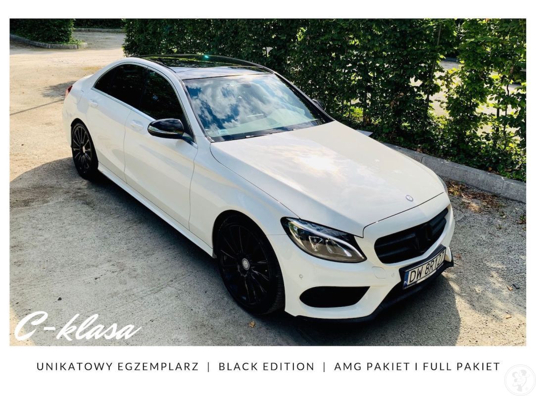Mercedes C-klasa Pakiet AMG black edition Przeczytaj Opis | Auto do ślubu Wrocław, dolnośląskie - zdjęcie 1