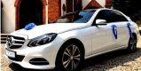 Mercedes do ślubu biały limuzyna samochód do ślubu E klasa, Rogoźno - zdjęcie 2