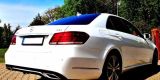 Mercedes do ślubu biały limuzyna samochód do ślubu E klasa, Rogoźno - zdjęcie 4
