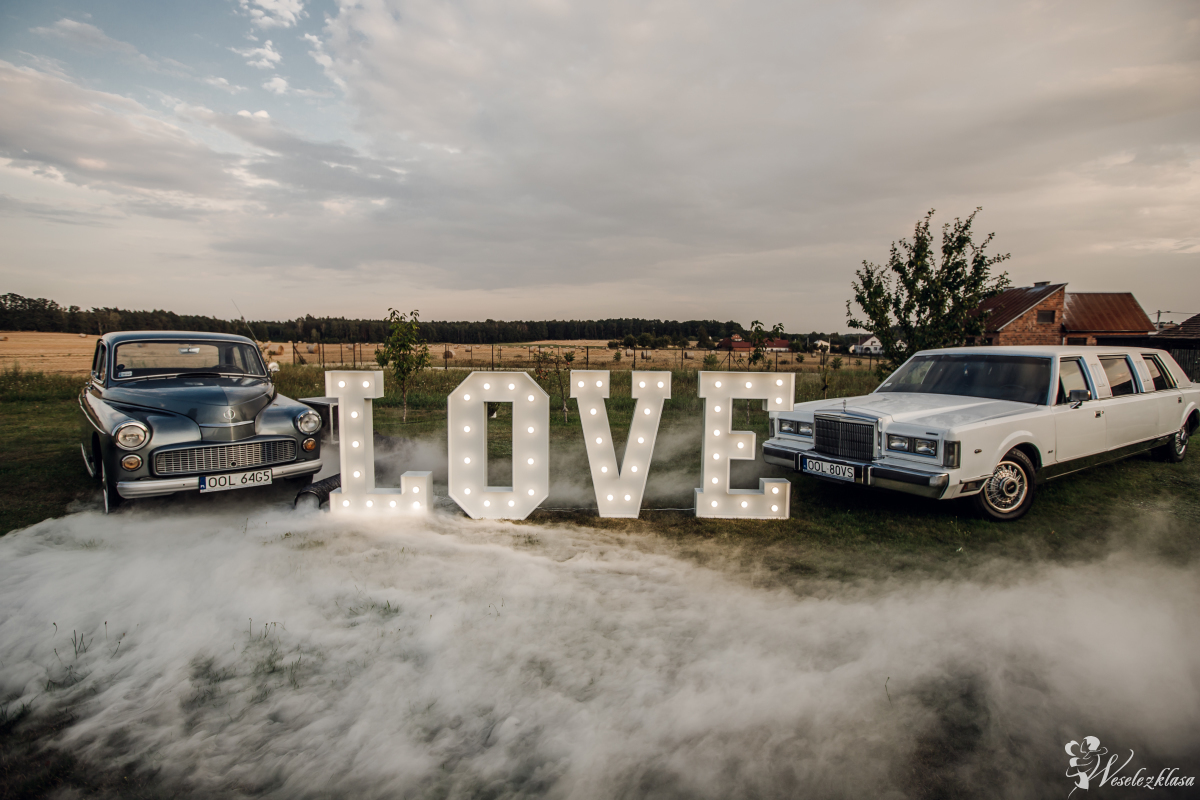 Limuzyna Lincoln Warszawa 203 Porsche | Napis LOVE | Ciężki DYM! | Auto do ślubu Dobrodzień, opolskie - zdjęcie 1