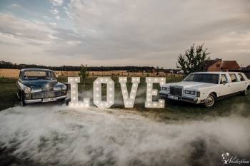 Limuzyna Lincoln Warszawa 203 Porsche | Napis LOVE | Ciężki DYM!, Samochód, auto do ślubu, limuzyna Kędzierzyn-Koźle