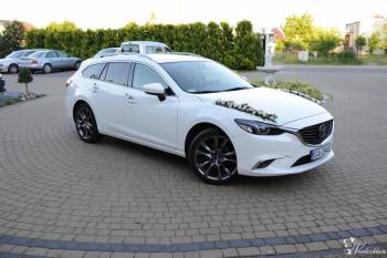 Auto do ślubu - Mazda 6, biała perła, Samochód, auto do ślubu, limuzyna Gdynia