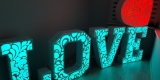 Ażurowy napis LOVE, Serce LED - wynajem! | Dekoracje światłem Bydgoszcz, kujawsko-pomorskie - zdjęcie 2
