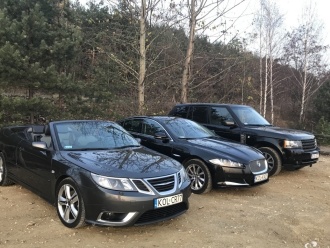 Jaguar XF & Range Rover & Saab Cabrio | Auto do ślubu Olkusz, małopolskie