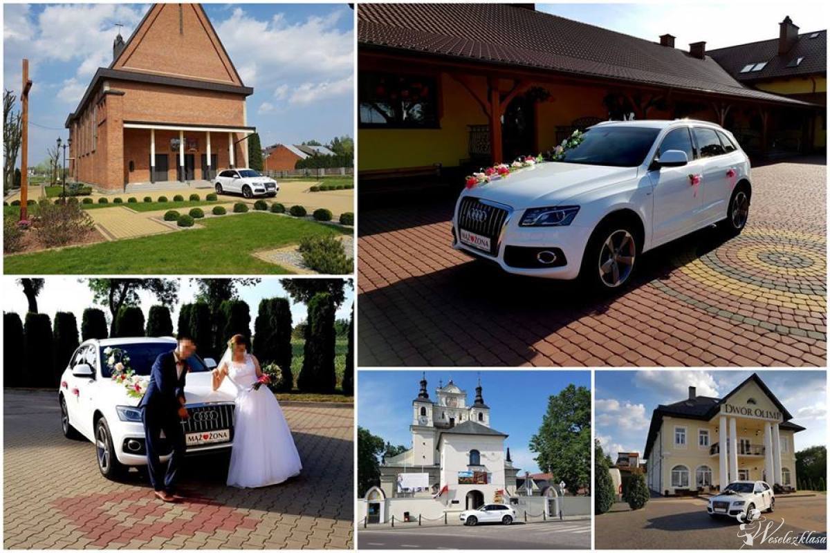 Samochód / auto do ślubu / Biale Audi  | Auto do ślubu Sandomierz, świętokrzyskie - zdjęcie 1