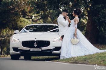 Białe Maserati Quatroporte | Auto do ślubu Kraków, małopolskie