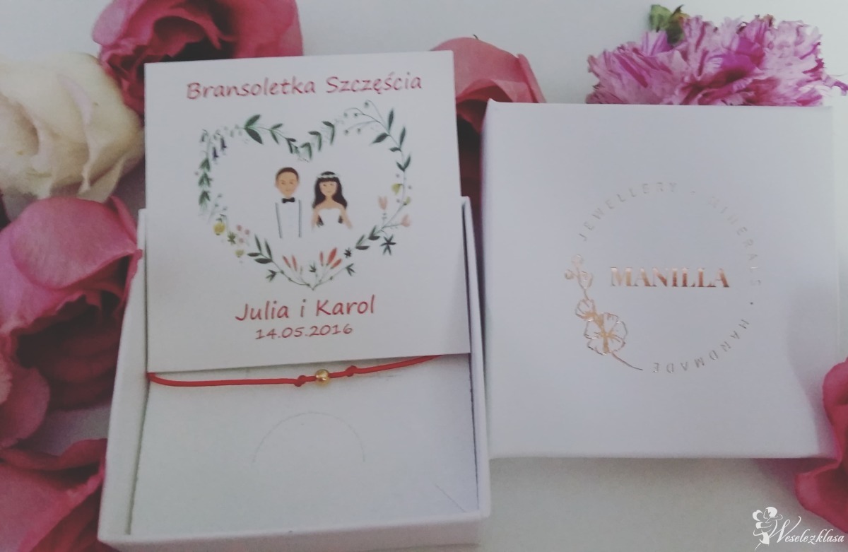 Bransoletki szczęścia-prezent dla gości weselnych Manilla-Store | Obrączki, biżuteria Kraków, małopolskie - zdjęcie 1