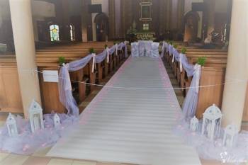 FELICITA - dekoracje ślubne i okolicznościowe, biały dywan GRATIS, Dekoracje ślubne Piasek