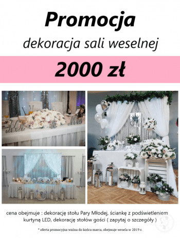 O.K. wedding decor- dekoracje ślubne i weselne, dekoracje imprez | Dekoracje ślubne Białystok, podlaskie