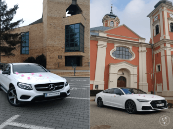 Mercedes SUV coupe i Audi A7, Samochód, auto do ślubu, limuzyna Ślesin