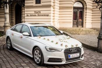 Białe Audi A6 S-Line | Auto do ślubu Kraków, małopolskie