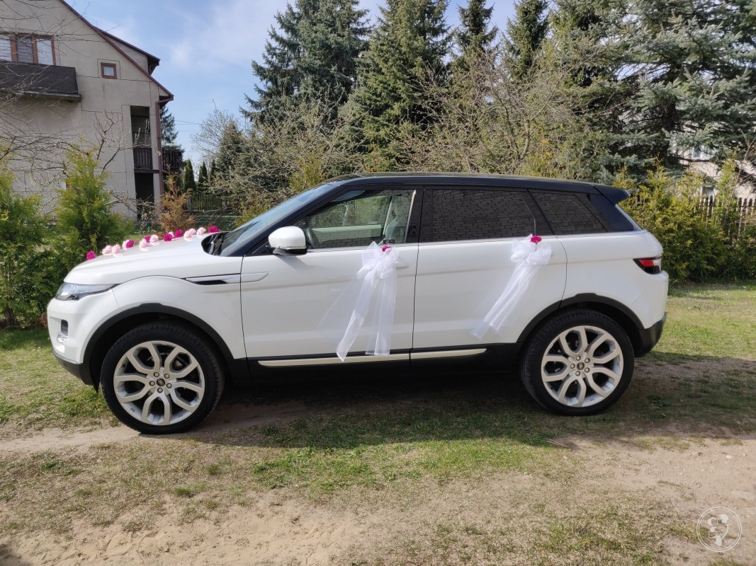 Auto do ślubu Range Rover Evoque biało czarny panorama 20' 240 KM | Auto do ślubu Warszawa, mazowieckie - zdjęcie 1