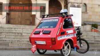 Imprezowa riksza - Fiat 126p | Auto do ślubu Katowice, śląskie
