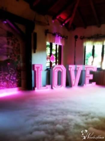 Napis LOVE LED RGB | Dekoracje światłem Dębnica Kaszubska, pomorskie