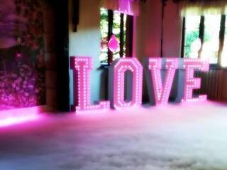 Napis LOVE LED RGB,  Dębnica Kaszubska
