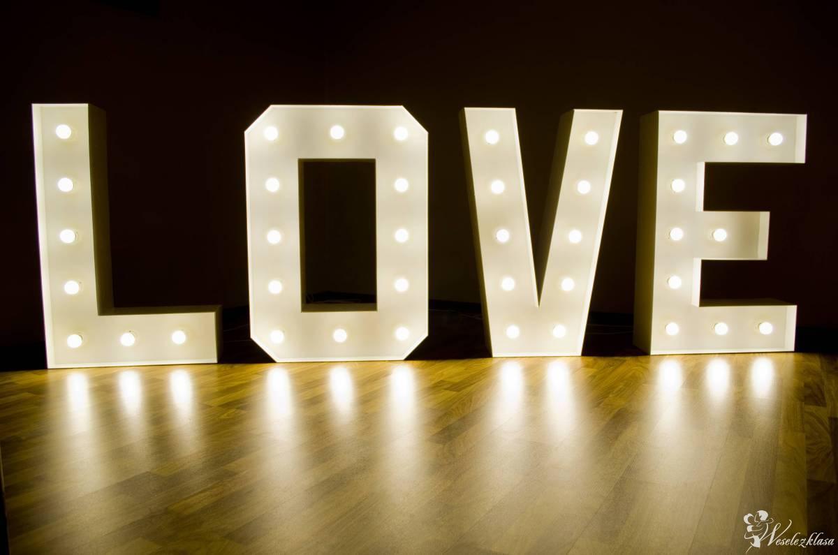 Napis LOVE litery LED, dekoracja na ślub, wesele, rocznice, wynajem | Dekoracje światłem Łódź, łódzkie - zdjęcie 1