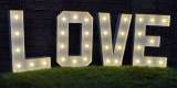 Podświetlany napis LOVE wynajem na wesele, dekoracja wys. 120cm. | Dekoracje światłem Warszawa, mazowieckie - zdjęcie 3