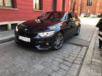 Auto do ślubu BMW 430i M PERFORMENCE, SMOLISTA CZERŃ, JASNE SKÓRY, | Auto do ślubu Wrocław, dolnośląskie