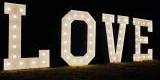 Napis Love biały największy / rustykalny , drewniany LOVE / girlandy | Dekoracje światłem Kościan, wielkopolskie - zdjęcie 2