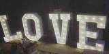 Napis Love biały największy / rustykalny , drewniany LOVE / girlandy, Kościan - zdjęcie 4