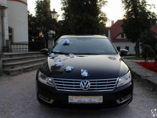 Auto do ślubu, VW CC czarna perła,  Jelenia Góra