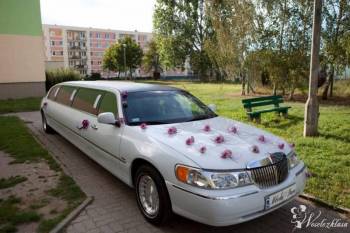 Limuzyna WhiteLincoln auta do ślubu, Samochód, auto do ślubu, limuzyna Więcbork