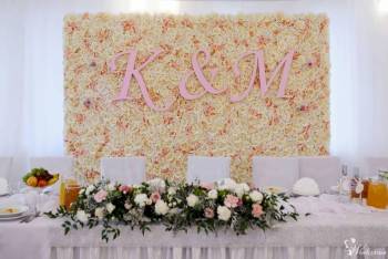 Ścianka kwiatowa Weselna Ślubna śluby, eventy, targi, sesje dekoracje, Dekoracje ślubne Biała Rawska