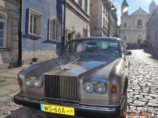 Złoty Rolls Royce | Auto do ślubu Warszawa, mazowieckie
