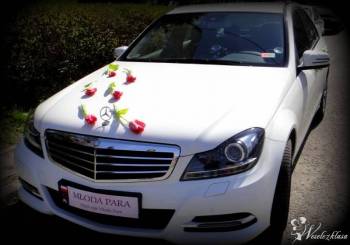 CAB Luksusowy Biały Mercedes W204 na Twój Ślub, Samochód, auto do ślubu, limuzyna Biecz