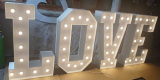 WYNAJMĘ napis MIŁOŚĆ napis LOVE podświetlany LED - Napisy LOVE GUGU | Dekoracje światłem Mogilany, małopolskie - zdjęcie 2