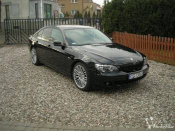Czarne BMW serii 7 | Auto do ślubu Grudziądz, kujawsko-pomorskie