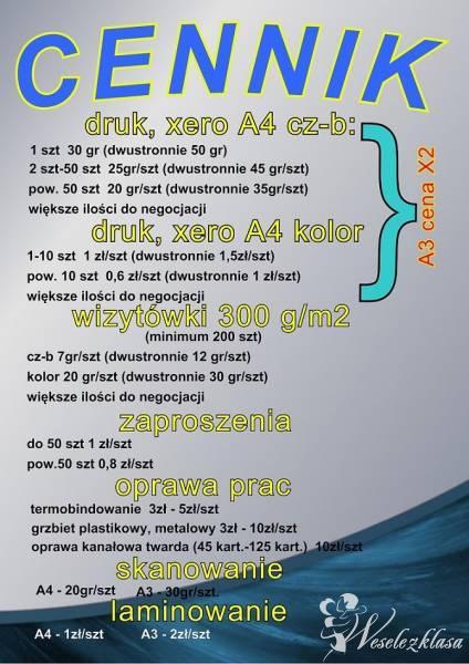 ZAPROSZENIA ŚLUBNE, KSERO, ART. SZKOLNE, PIECZĄTKI, Mińsk Mazowiecki - zdjęcie 1