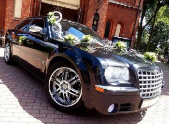 3 x Chrysler 300C - czarna perła i śnieżnobiały | Auto do ślubu Siemianowice Śląskie, śląskie