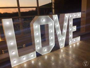 MAGIA LITER - Napis LOVE 3D LED wynajem 250zl : ślub, wesele, sesja, Napis Love Olsztyn