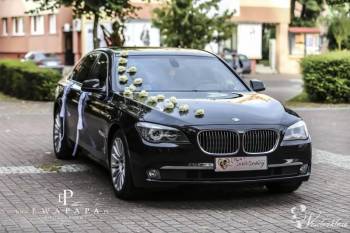 Limuzyna BMW seria 7 Jakub Rymarczyk, Samochód, auto do ślubu, limuzyna Karlino
