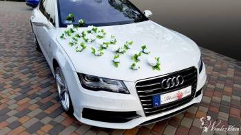 Audi A7 S-line, białe - na ślub i inne okazje | Auto do ślubu Warszawa, mazowieckie