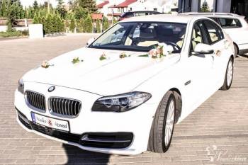 BIAŁE BMW 5 Z JASNYMI SKÓRAMI - IDEALNE DO ŚLUBU ! | Auto do ślubu Gdańsk, pomorskie