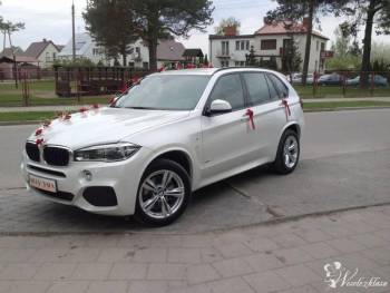 Białą Perłą do ślubu BMW X5 | Auto do ślubu Białystok, podlaskie