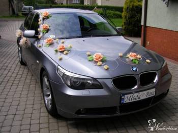 BMW E-60 do ślubu , Samochód, auto do ślubu, limuzyna Puszczykowo