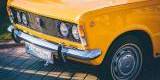 Piękny duży Fiat 125p z legenda PRL 1973 roku w kolorze Yellow Bahama! | Auto do ślubu Leszno, wielkopolskie - zdjęcie 3