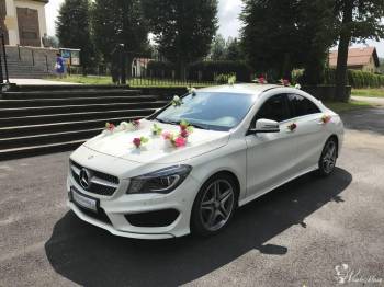 Mercedes CLA AMG do ślubu i na wesele + wynajem Fotobudki!! | Auto do ślubu Sucha Beskidzka, małopolskie