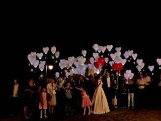 Balony Led, balony z helem, pudło z balonami na Wasze wesele! | Balony, bańki mydlane Gdańsk, pomorskie